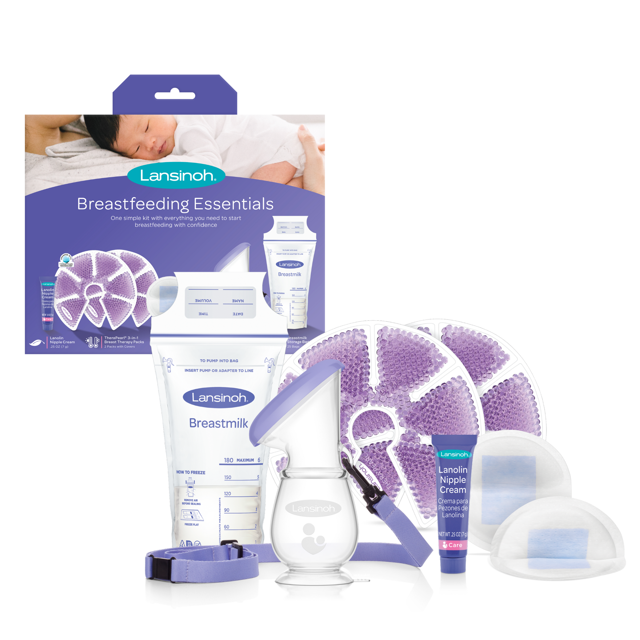 Lansinoh Breastfeeding Essentials, Kit with 5 MustHave Products