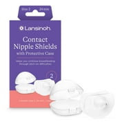 Lansinoh Contact Nipple Shields, 2 Nipple Shields (20mm) and Case