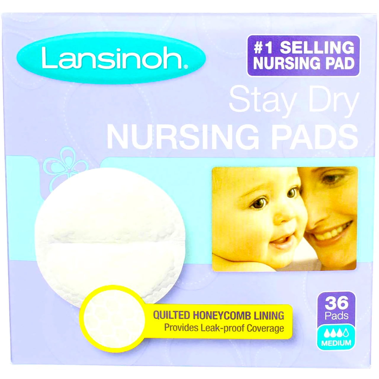Lansinoh Disposable Nursing Pads For Breastfeeding Mothers - 36 Ea, 3 Pack
