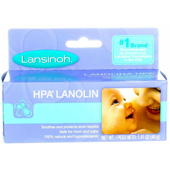 Lansinoh HPA Lanolin Nipple Cream, 1.41 oz (2 pack) (Bundle)