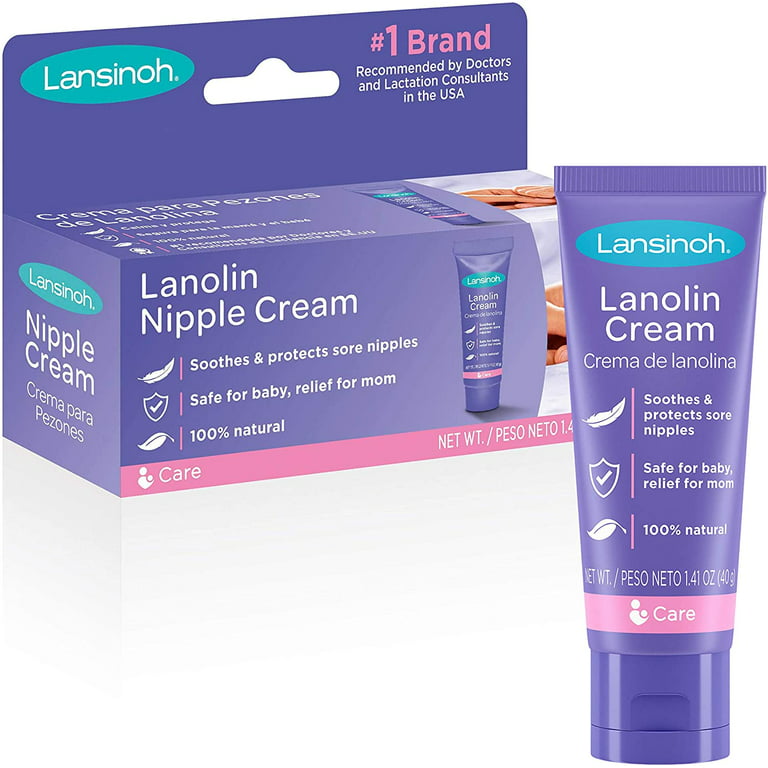 Lansinoh Lanolin Nipple Cream for Breastfeeding, 1.41 oz + .25 oz Bonus  Tube 