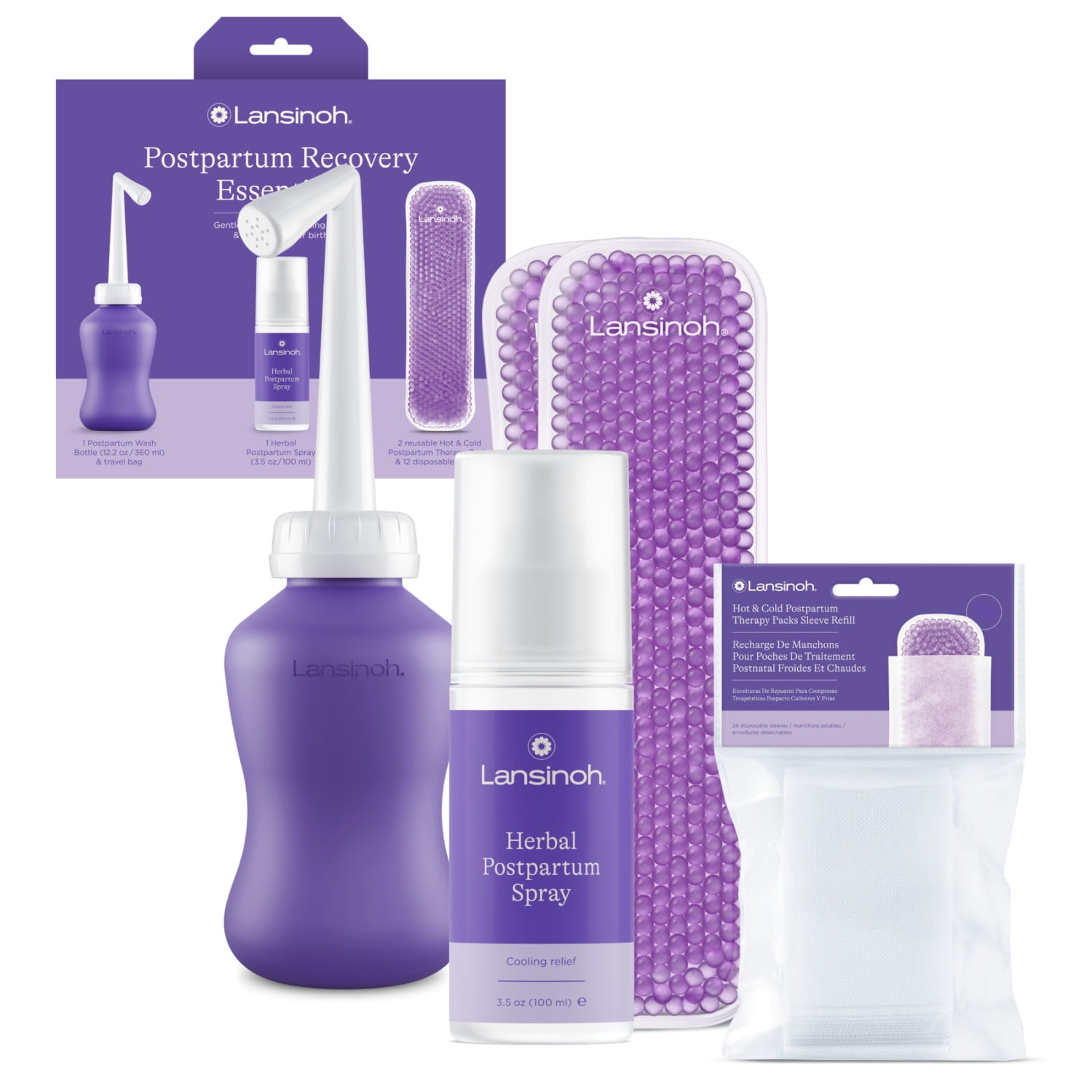 Lansinoh Postpartum Essentials Recovery Bundle, Postpartum