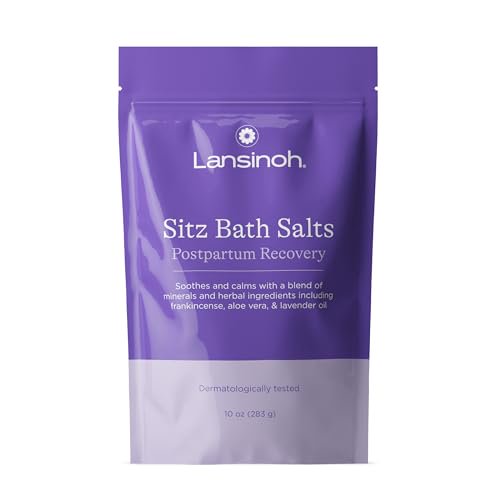 Lansinoh Sitz Bath Salts Postpartum Essentials, Epsom Salts With