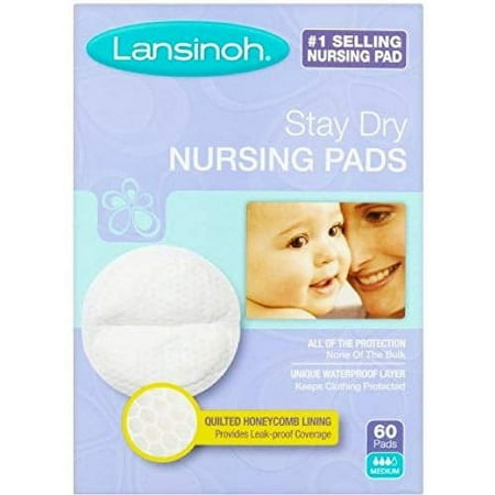 Lansinoh Stay Dry Nursing Pad Day & Night Superior Absorbency, 60Ct, 6-Pack