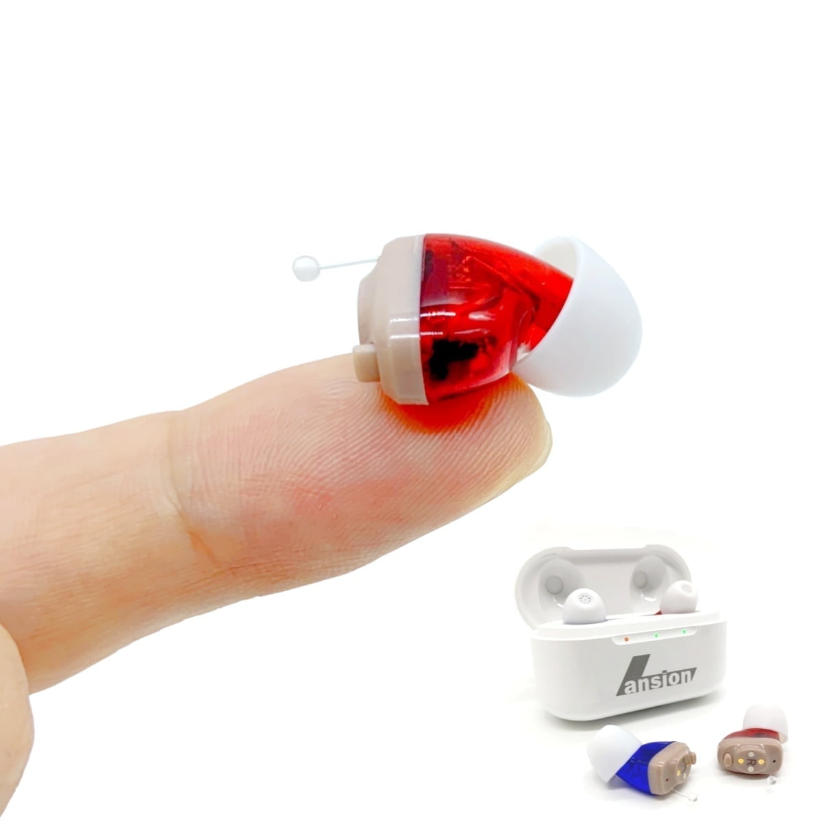 Hearing Aids for Seniors Rechargeable with Noise Cancelling, Adults Hearing Amplifiers for Severe Hearing Loss, Hearing Aid with Magnetic Charging Case, Personal Sound Hearing Amplifiers