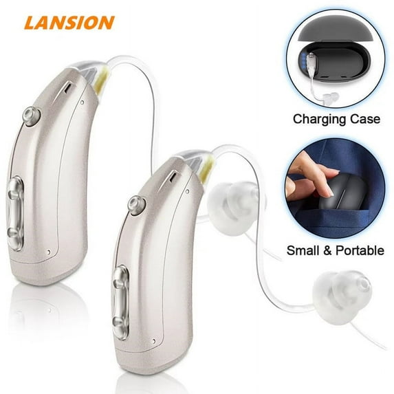 Lansion Sound Amplifier , Behind-The-Ear (BTE) Ear Amplifier for Seniors and Adults