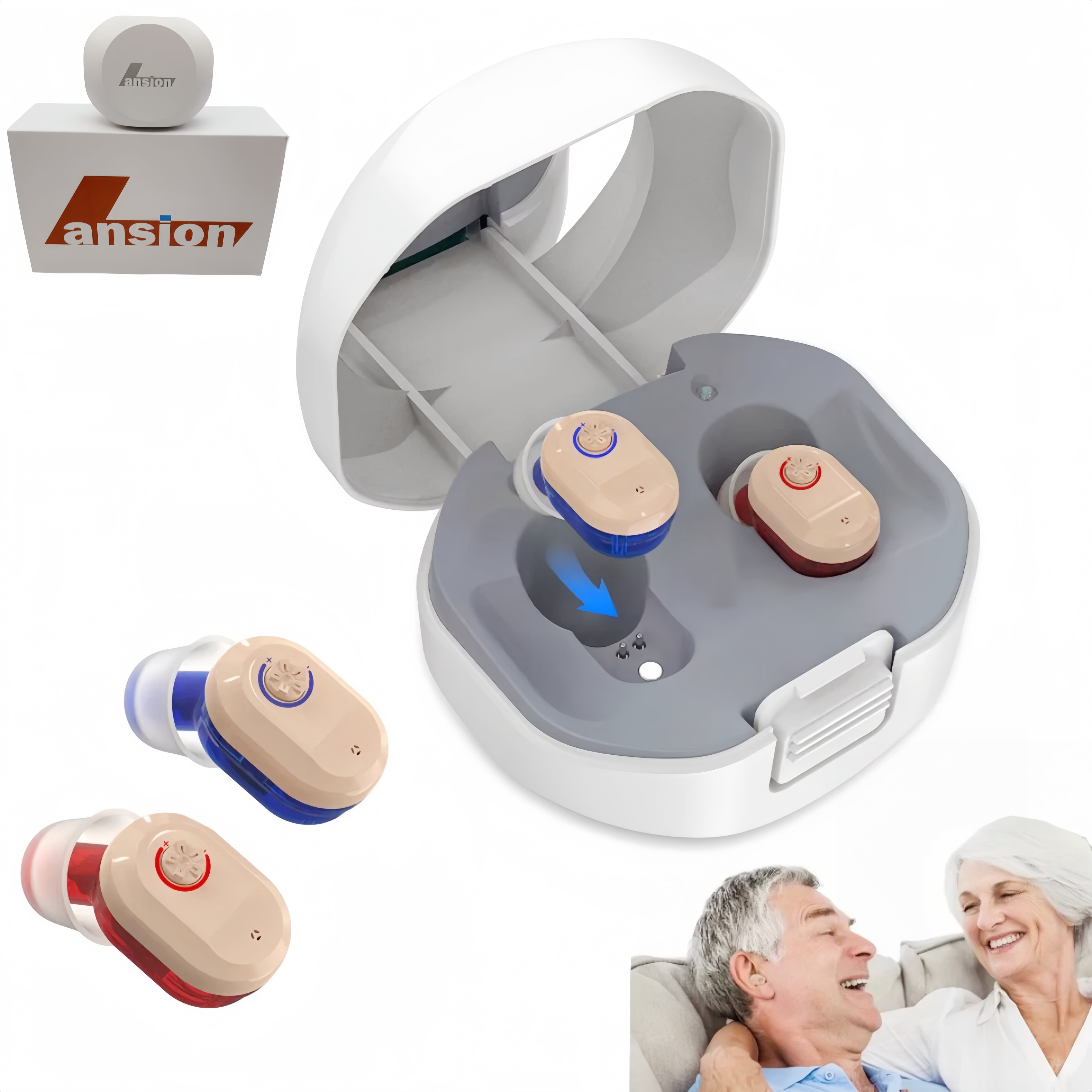 iadr Hearing Aids/Amplifier for Seniors,Hearing Aids for Seniors Rechargeable with Noise Cancelling, Best Hearing Aids for Seniors with Volume Control