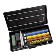Lansky Finishing 3-Stone Controlled-Angle Precision Knife Sharpening Kit with Polishing Compound and Small Eraser Block