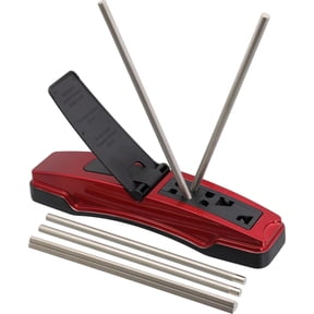 Lansky Master's Edge All Diamond Knife Sharpener, Efficient and Versatile Knife Sharpening System for Kitchen and Outdoor Knives - MEDGE1D