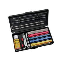 Lansky Professional Sharpening System, 5 Hone Stones   Guide Rods   Oil #LKCPR