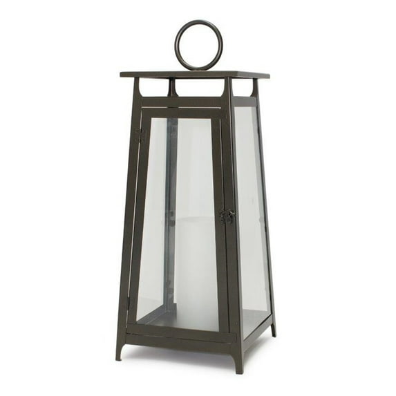 Lantern 25.5"H Metal/Glass