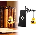 thumbnail image 1 of Lantern Book Nook Light, Decorative Bookshelf Lighting, Mini Bookshelf Lamp Slides Between Books, Warm Amber LED Bookshelf Lights for Book Nook, Shelf Decor Gift for Book Lovers, Ghost, 1 Pack, 1 of 7