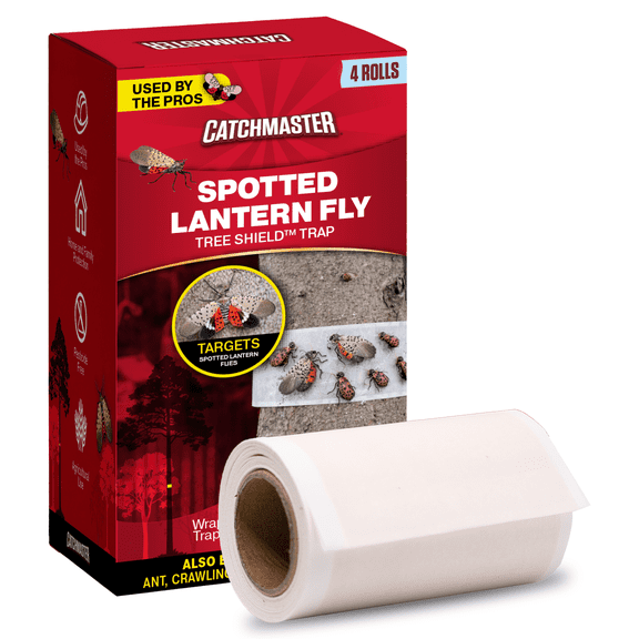 Catchmaster Tree Shield Insect Barrier, 30ft Rolls 4PK, Crawling Insect Trap for Trees