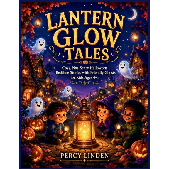 Lantern Glow Tales: Cozy, Not-Scary Halloween Bedtime Stories with Friendly Ghosts for Kids Ages 4-8, (Paperback)