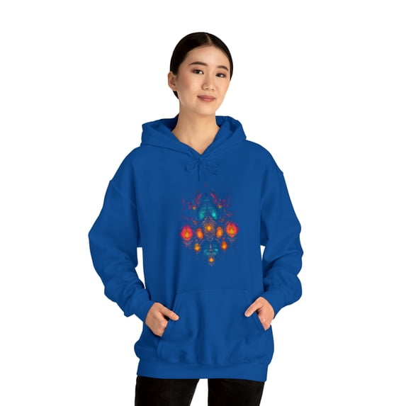 Lantern Graphic HoodieUnisex Heavy Blend Hooded Sweatshirt Festival Lights