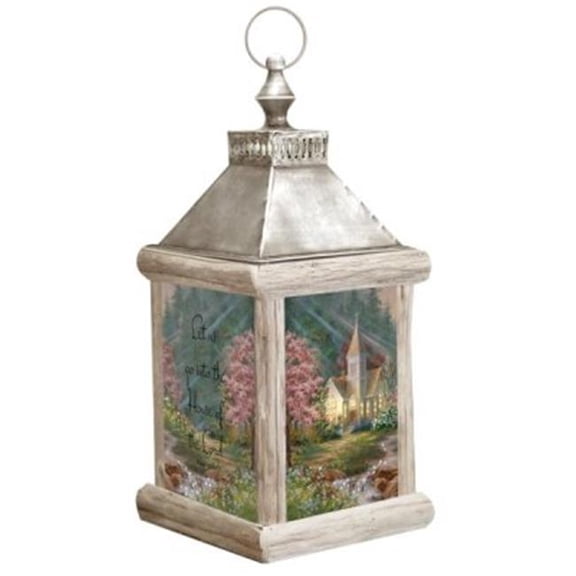 Lantern-House Of The Lord-Fiber Optic W/Timer (12.5 X 6.25)