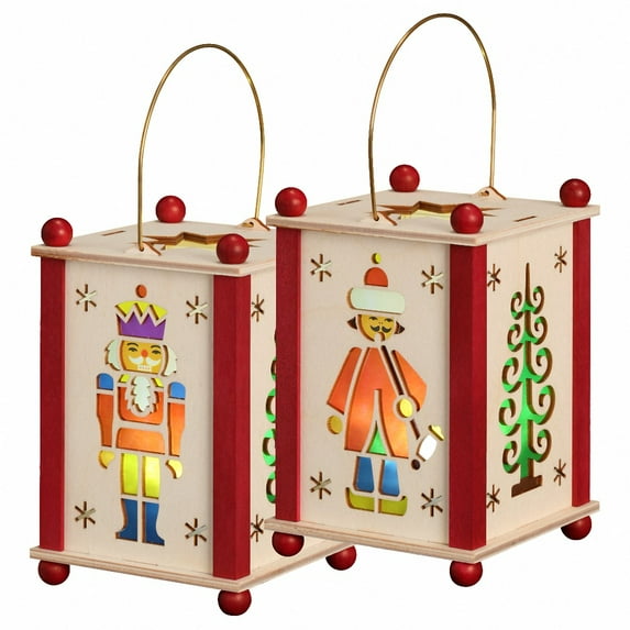 Lantern Kit with LED-Lights, original Erzgebirge by Seiffener Volkskunst