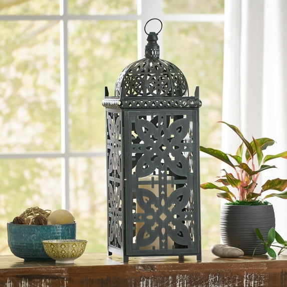 Lantern Large,Black Iron Garden Outdoor Water Fountains