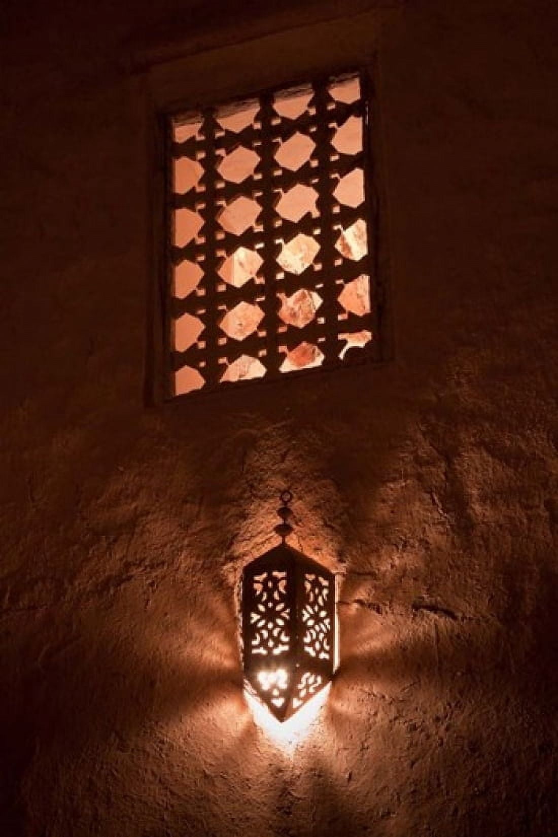 Lantern Light Kasbah Ait Ben Moro Morocco Canvas Art - William Sutton DanitaDelimont (11 x 17)