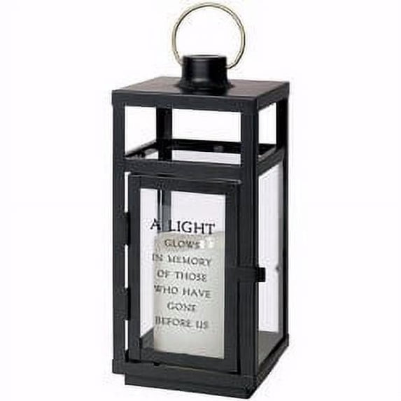 Lantern-Light The Way w/LED Candle & Timer-Light (10" x 4.25" x 4.25")