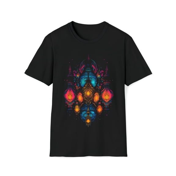 Lantern Lights Graphic Tee Unisex T-Shirt Boho Festival