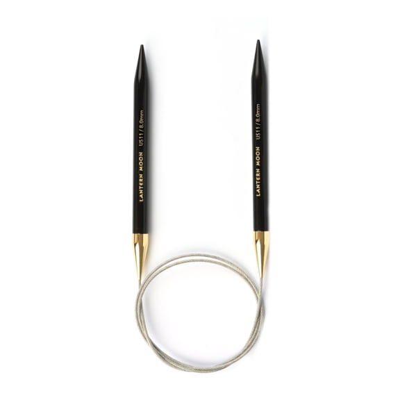 Lantern Moon 24" Ebony Destiny Circular Knitting Needles 17 US (12.0mm)