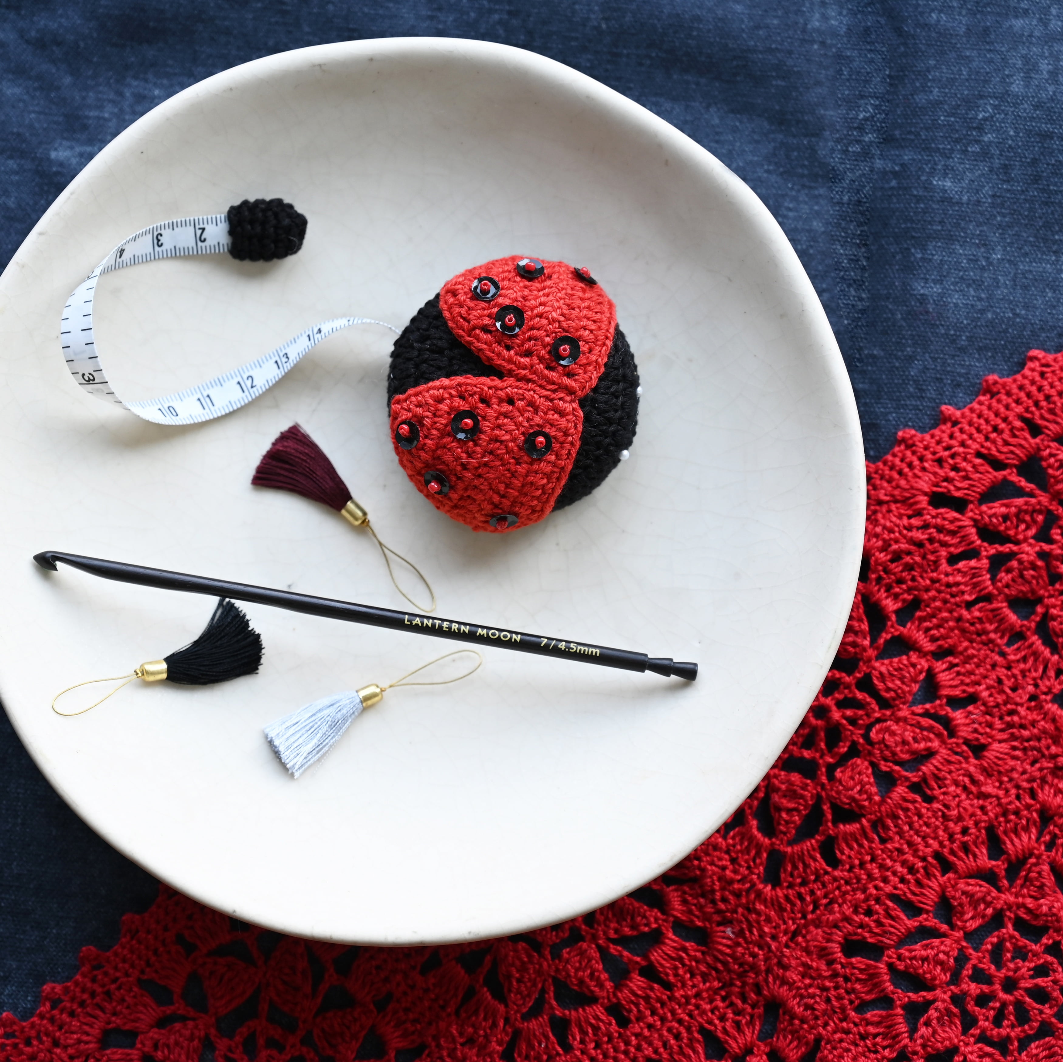 Lantern Moon Ladybug Tape Measure