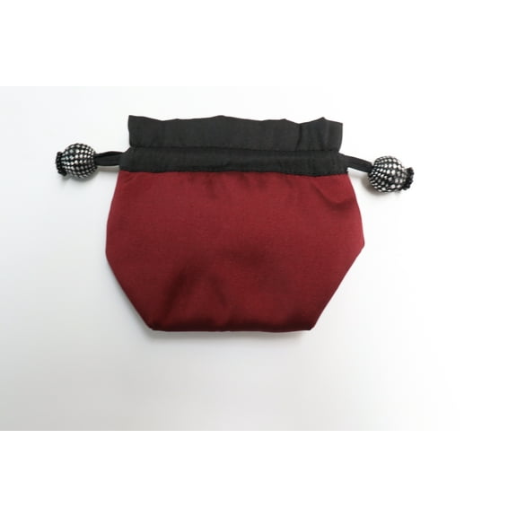 Lantern Moon Stitch Marker Pouch-Dahlia/Maroon