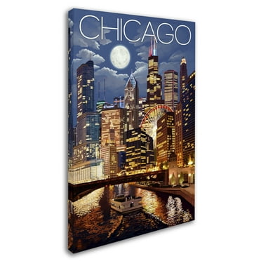 Lantern Press ' 1' Canvas Art