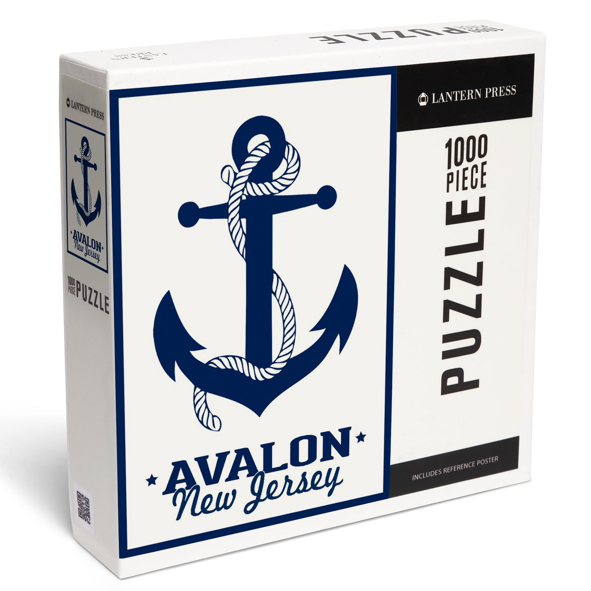 Lantern Press 1000 Piece Jigsaw Puzzle, Avalon, New Jersey, Blue and ...
