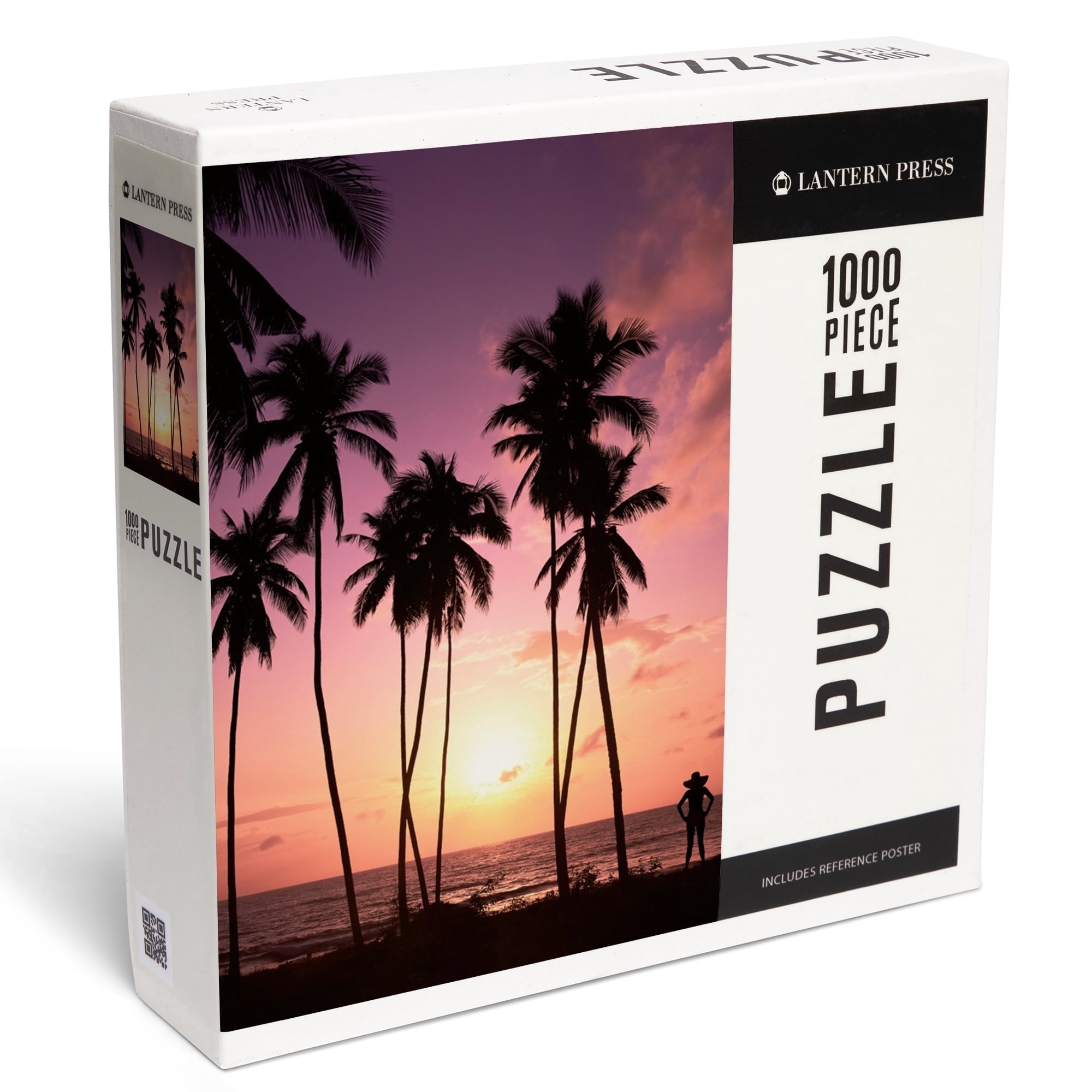 Lantern Press 1000 Piece Jigsaw Puzzle, Beach Scene, Palm Trees and ...