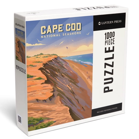 Lantern Press 1000 Piece Jigsaw Puzzle, Cape Cod National Seashore, Massachusetts, Lithograph