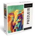 thumbnail image 1 of Lantern Press 1000 Piece Jigsaw Puzzle, Cow, Vivid, 1 of 5