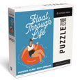 thumbnail image 1 of Lantern Press 1000 Piece Jigsaw Puzzle, Daufuskie Island, South Carolina, Float Through Life, Lady on Inner Tube, 1 of 5