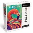 thumbnail image 1 of Lantern Press 1000 Piece Jigsaw Puzzle, Florida, Vivid, Flamingo, 1 of 5