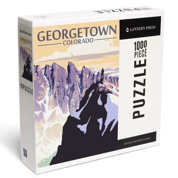 Lantern Press 1000 Piece Jigsaw Puzzle, Georgetown, Colorado, The Sharkstooth