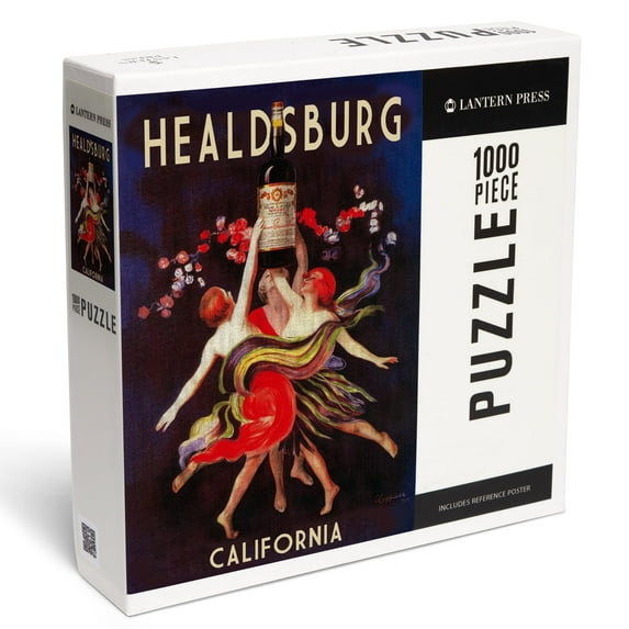Lantern Press 1000 Piece Jigsaw Puzzle, Healdsburg, California, Women Dancing with Wine