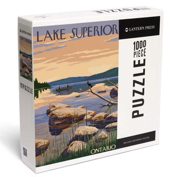 Lantern Press 1000 Piece Jigsaw Puzzle, Lake Superior, Ontario, Canada, Lake Sunrise Scene