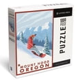 thumbnail image 1 of Lantern Press 1000 Piece Jigsaw Puzzle, Mount Hood, Oregon, Snowboarder Scene, 1 of 5
