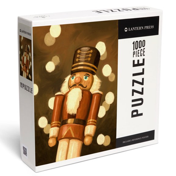 Lantern Press 1000 Piece Jigsaw Puzzle, Nutcracker, Christmas Oil Painting