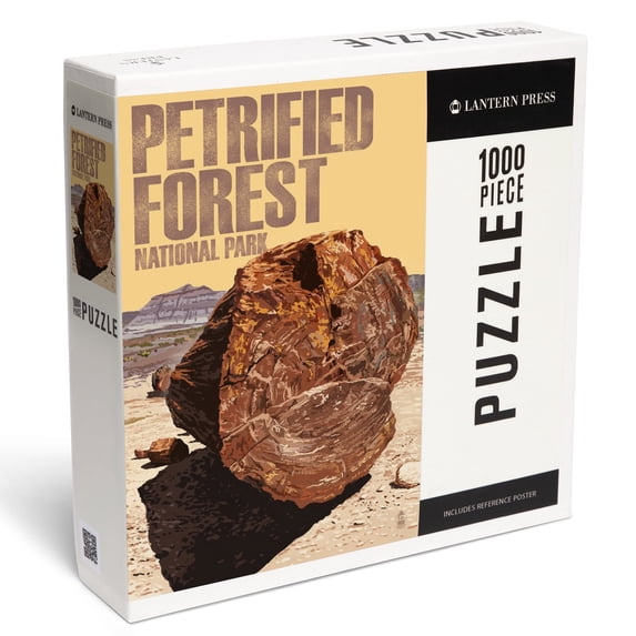 Lantern Press 1000 Piece Jigsaw Puzzle, Petrified Forest National Park, Arizona, Petrified Wood Close Up