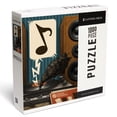 thumbnail image 1 of Lantern Press 1000 Piece Jigsaw Puzzle, Raven and Record Player, 1 of 5
