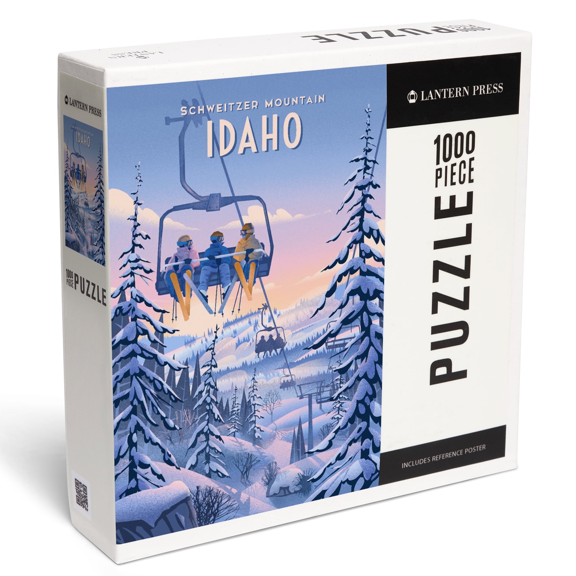Lantern Press 1000 Piece Jigsaw Puzzle, Schweitzer Mountain, Idaho