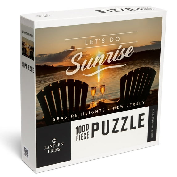 Lantern Press 1000 Piece Jigsaw Puzzle, Seaside Heights, New Jersey, Let's Do Sunrise, Sunrise View