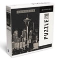 thumbnail image 1 of Lantern Press 1000 Piece Jigsaw Puzzle, Seattle Skyline, Dot Art, 1 of 5