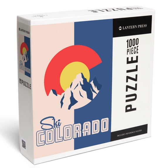 Lantern Press 1000 Piece Jigsaw Puzzle, Ski Colorado, Colorado