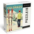 thumbnail image 1 of Lantern Press 1000 Piece Jigsaw Puzzle, Steamboat Springs, Colorado, Woman Skier Mountain View, Ski Aspen, 1 of 5