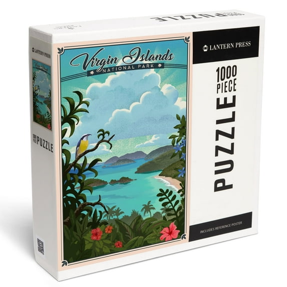 Lantern Press 1000 Piece Jigsaw Puzzle, Virgin Islands National Park, Lithograph