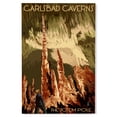 thumbnail image 1 of Lantern Press 12x18 Inch Premium Wood Sign, Ready to Hang Wall Decor, Carlsbad Caverns National Park, New Mexico, The Totem Pole, 1 of 4