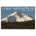 thumbnail image 1 of Lantern Press 12x18 Inch Premium Wood Sign, Ready to Hang Wall Decor, Montana, Lone Mountain, 1 of 4